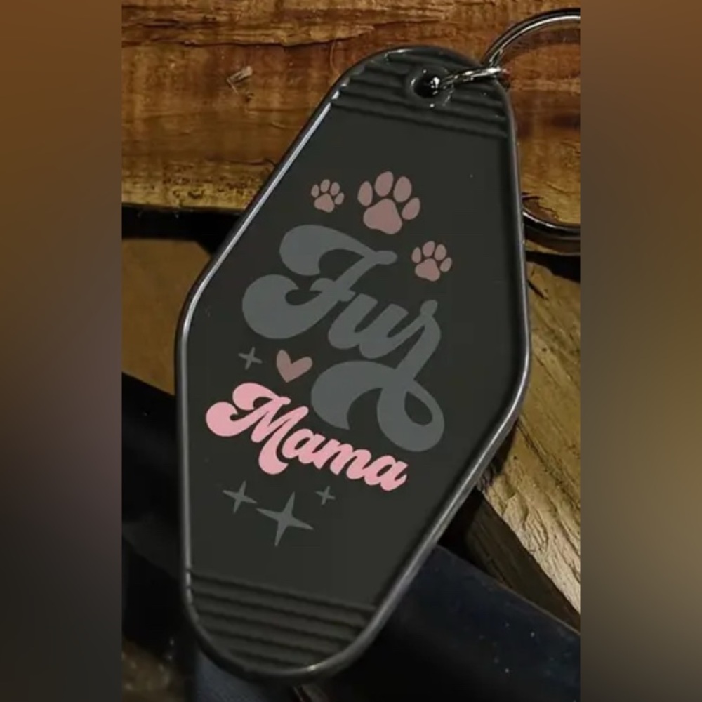 Handmade Custom Hotel Keychain with Quote (Double Sided)